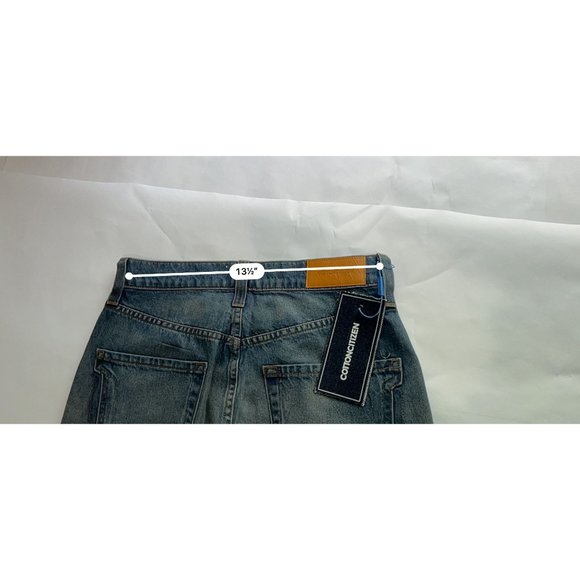 NWT Cotton Citizen Mila Jeans in Palm Coated Blue Denim - Picture 7 of 8